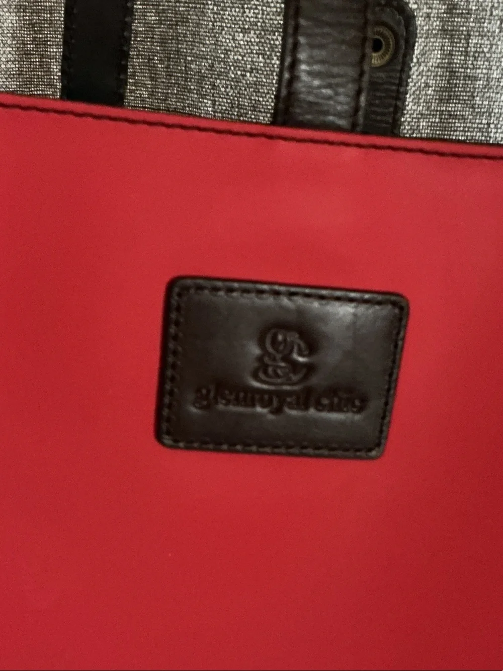 Red Everyday Tote with Black Handles